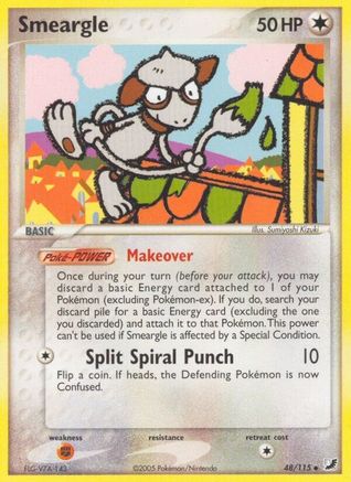 Smeargle 048 - Reverse Holofoil Unseen Forces - Uncommon