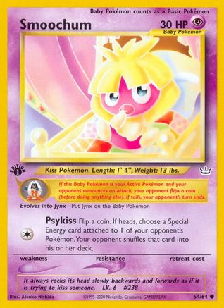 Smoochum 054/64 - 1st Edition Neo Revelation - Common
