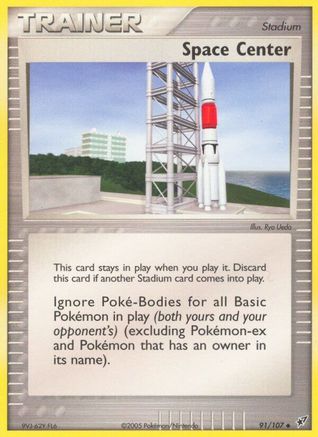 Space Center 091 - Reverse Holofoil Deoxys - Uncommon