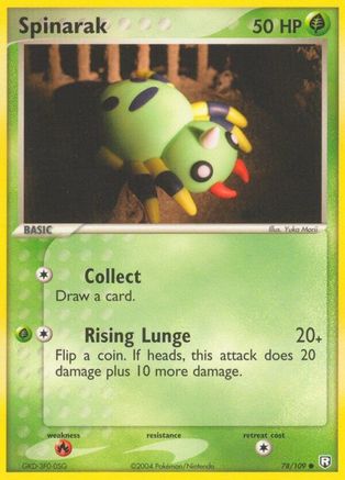 Spinarak 078/109 - Reverse Holofoil Team Rocket Returns - Common
