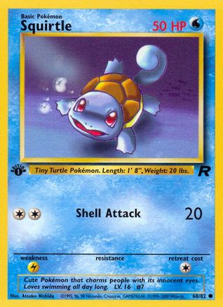 Squirtle 068/82 - 1st Edition Team Rocket - Common