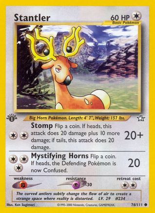 Stantler 076/111 - 1st Edition Neo Genesis - Common