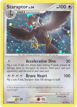 Staraptor 016 - Reverse Holofoil Diamond and Pearl - Holo Rare