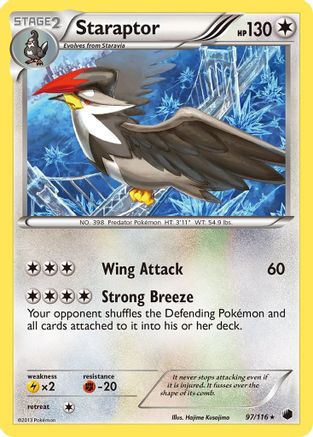 Staraptor 097 Plasma Freeze - Rare