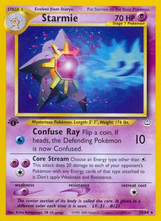 Starmie 025/64 - Unlimited Neo Revelation - Rare