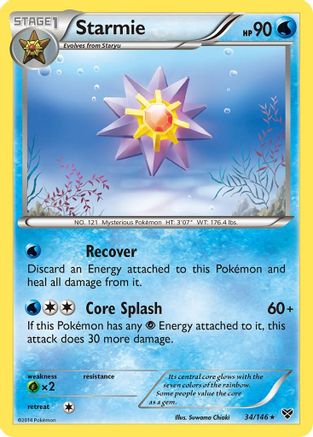 Starmie 034 XY Base Set - Rare