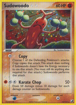 Sudowoodo 015 - Holofoil Unseen Forces - Holo Rare