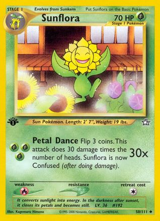 Sunflora 050/111 - Unlimited Neo Genesis - Uncommon