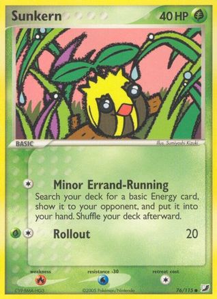 Sunkern 076/115 - Reverse Holofoil Unseen Forces - Common