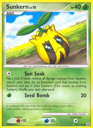 Sunkern 114 Secret Wonders - Common