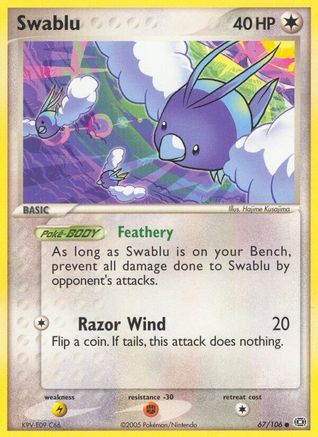 Swablu 067 - Reverse Holofoil Emerald - Common
