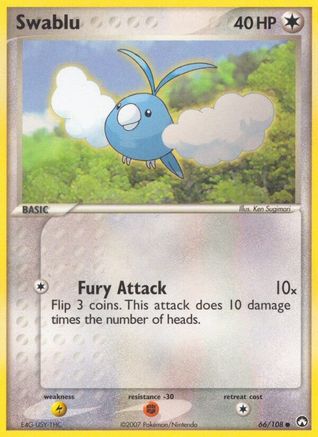 Swablu 066 - Reverse Holofoil Power Keepers - Common