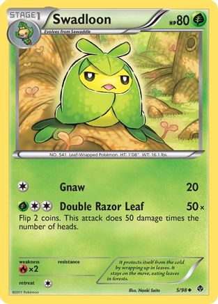 Swadloon (5) 005 - Reverse Holofoil Emerging Powers - Uncommon