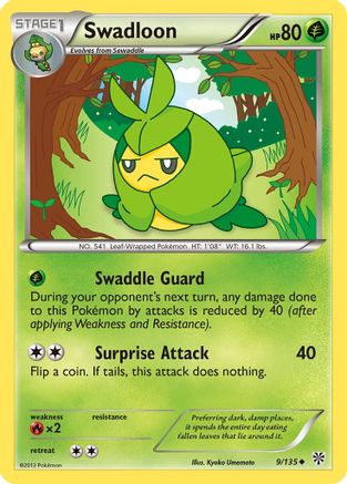 Swadloon 009 - Reverse Holofoil Plasma Storm - Uncommon