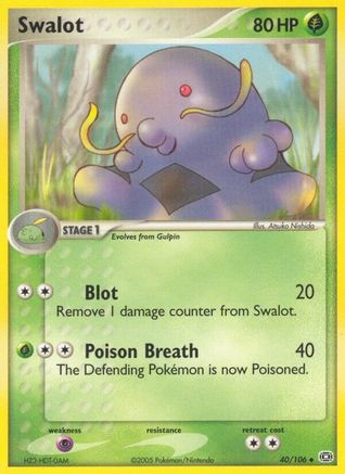 Swalot 040 - Reverse Holofoil Emerald - Uncommon