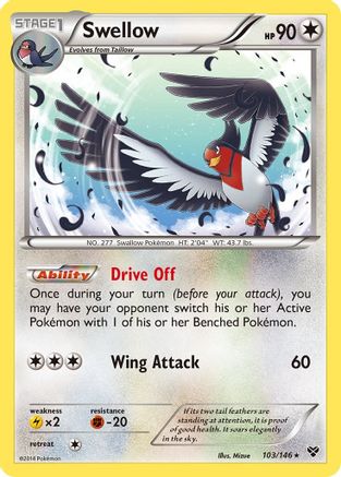Swellow 103 XY Base Set - Rare