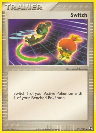 Switch 102/113 - Reverse Holofoil Delta Species - Common