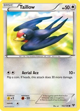 Taillow 102 XY Base Set - Common