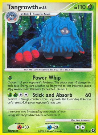 Tangrowth 010 - Reverse Holofoil Great Encounters - Holo Rare