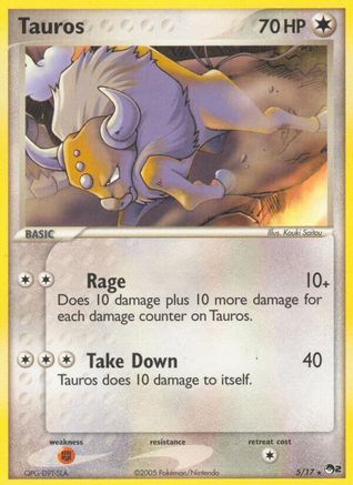 Tauros 005/017 POP Series 2 - Rare