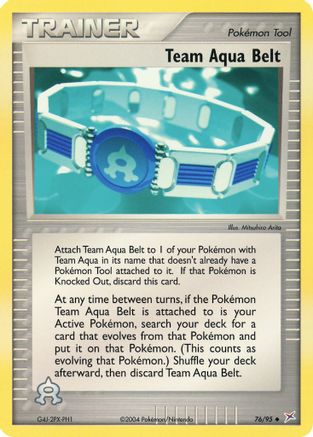 Team Aqua Belt 076 - Reverse Holofoil Team Magma vs Team Aqua - Uncommon