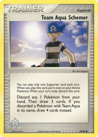 Team Aqua Schemer 069/95 - Reverse Holofoil Team Magma vs Team Aqua - Common