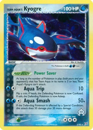 Team Aqua's Kyogre 003 - Holofoil Team Magma vs Team Aqua - Holo Rare