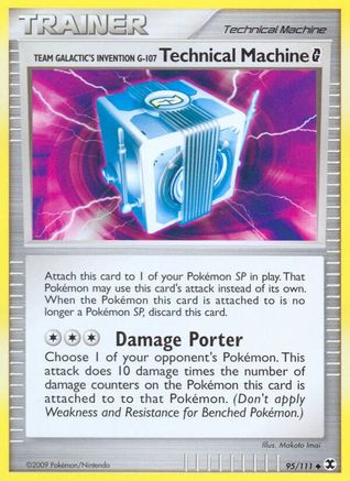 Team Galactic's Invention G-107 Technical Mach. G 095 - Reverse Holofoil Rising Rivals - Uncommon