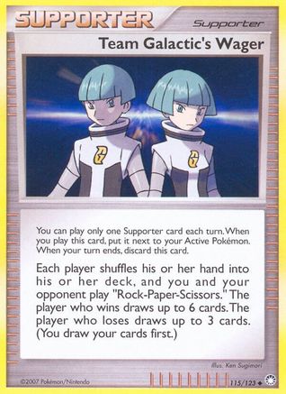 Team Galactic's Wager 115/123 - Reverse Holofoil Mysterious Treasures - Uncommon