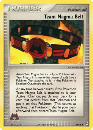 Team Magma Belt 081 Team Magma vs Team Aqua - Uncommon