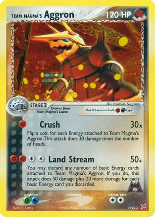 Team Magma's Aggron 007/95 - Reverse Holofoil Team Magma vs Team Aqua - Holo Rare