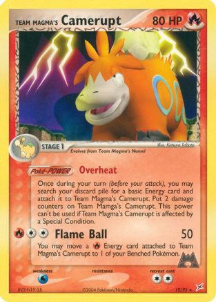 Team Magma's Camerupt 019 - Reverse Holofoil Team Magma vs Team Aqua - Rare