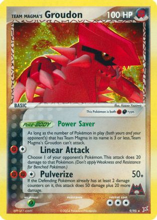 Team Magma's Groudon 009 - Reverse Holofoil Team Magma vs Team Aqua - Holo Rare