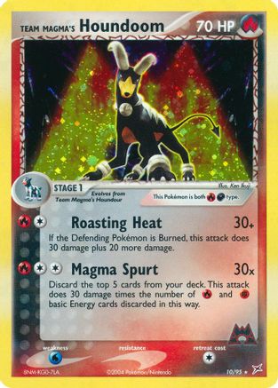 Team Magma's Houndoom 010/95 - Reverse Holofoil Team Magma vs Team Aqua - Holo Rare