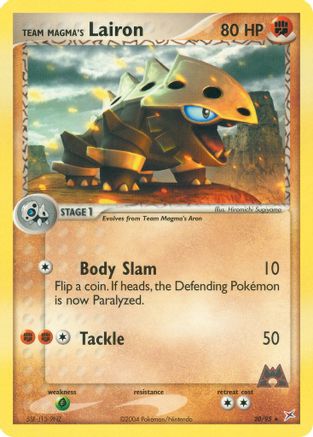 Team Magma's Lairon 020/95 - Reverse Holofoil Team Magma vs Team Aqua - Rare
