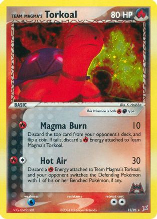 Team Magma's Torkoal 012 - Holofoil Team Magma vs Team Aqua - Holo Rare