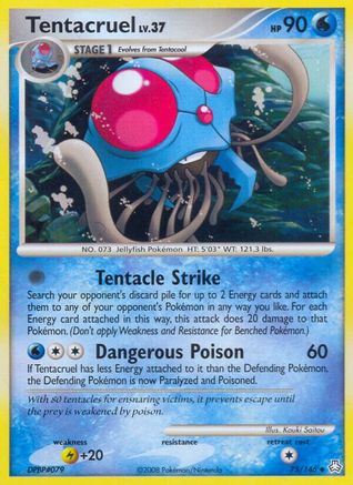 Tentacruel 075 - Reverse Holofoil Legends Awakened - Uncommon