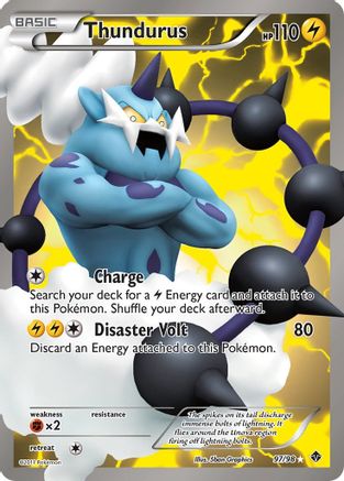 Thundurus (97 Full Art) 097/98 - Holofoil Emerging Powers - Ultra Rare