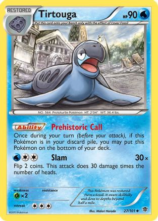 Tirtouga 027 - Reverse Holofoil Plasma Blast - Uncommon