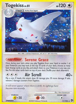 Togekiss 011 - Reverse Holofoil Great Encounters - Holo Rare