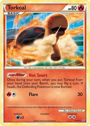 Torkoal 025 - Reverse Holofoil Unleashed - Rare