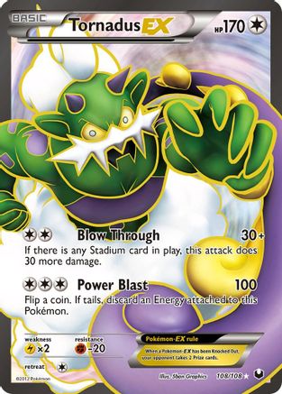 Tornadus EX (108 Full Art) 108 - Holofoil Dark Explorers - Ultra Rare