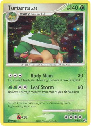 Torterra 017/130 - Reverse Holofoil Diamond and Pearl - Holo Rare