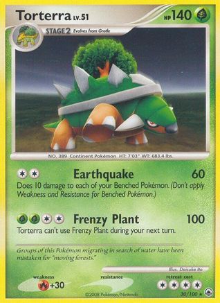 Torterra 030 - Reverse Holofoil Majestic Dawn - Rare