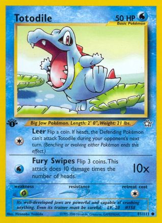 Totodile (81) 081/111 - Unlimited Neo Genesis - Common
