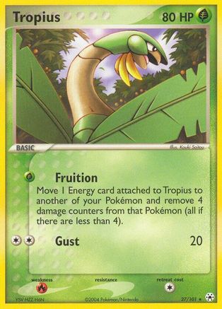Tropius 027 - Reverse Holofoil Hidden Legends - Rare