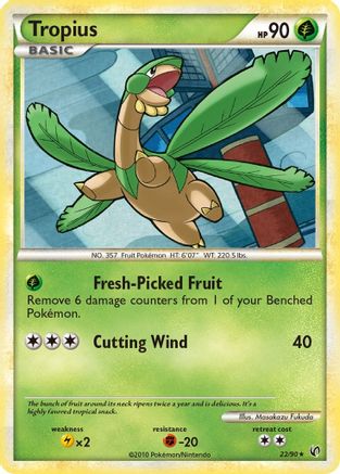 Tropius 022 - Reverse Holofoil Undaunted - Rare