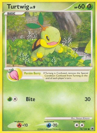 Turtwig (78) 078 - Reverse Holofoil Majestic Dawn - Uncommon