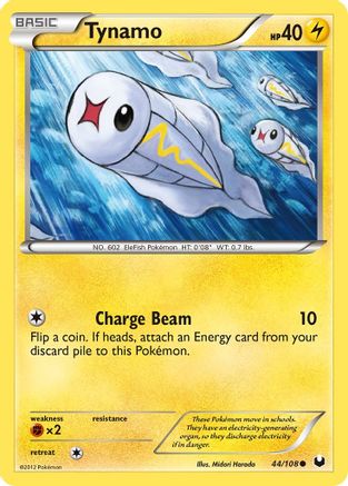 Tynamo (44) 044 - Reverse Holofoil Dark Explorers - Common