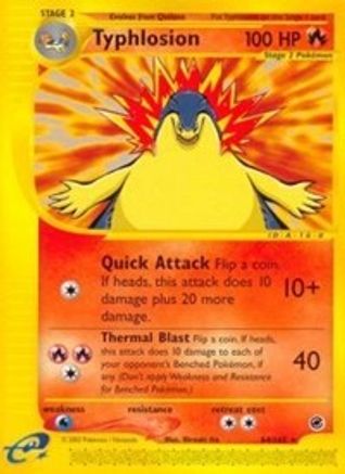 Typhlosion (64) 064 - Reverse Holofoil Expedition - Rare